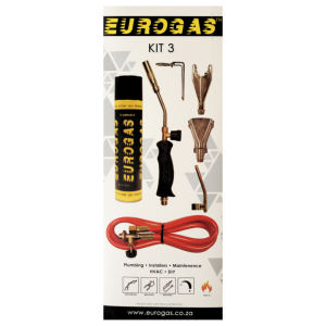 EUROGAS KIT 3 COMPLETE WITH ACCESSORIES & GAS CARTRIDGES