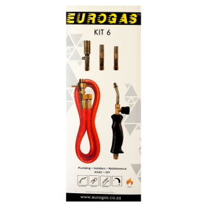 EUROGAS KIT 6 COMPLETE WITH TORCH + HOSE SET + ACCESSORIES