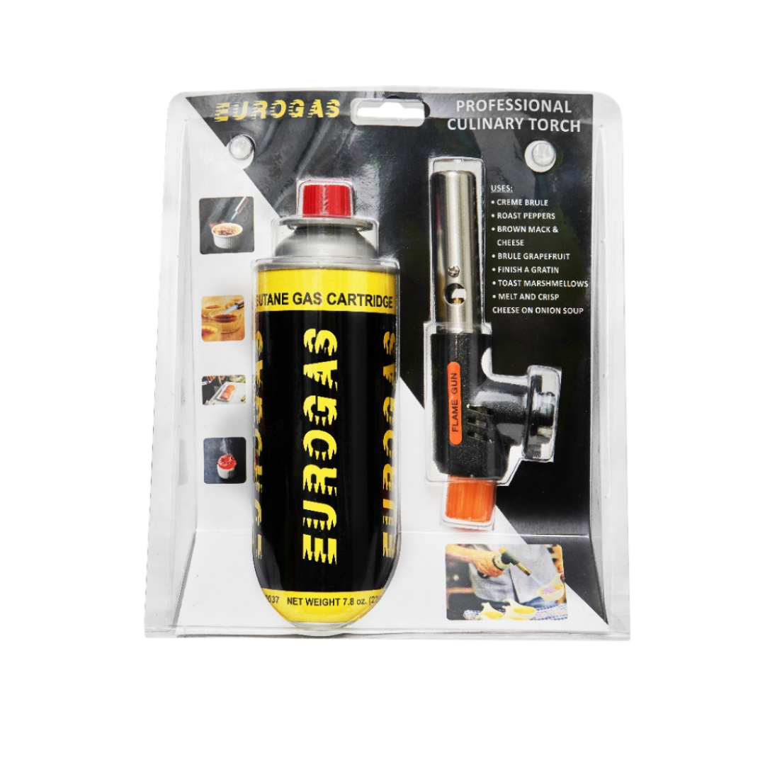 CULINARY TORCH STRAIGHT WITH GAS CARTRIDGE